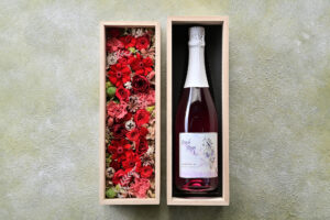 お酒と花　プリザーブドフラワー
